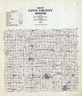 Linn County Map - School Districts, Linn County 1915